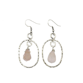Rose Quartz Banjara Earrings