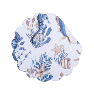 Coastal Seahorse Sands Round Placemat