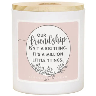 Friendship Big Thing Candle - Strawberry Cream