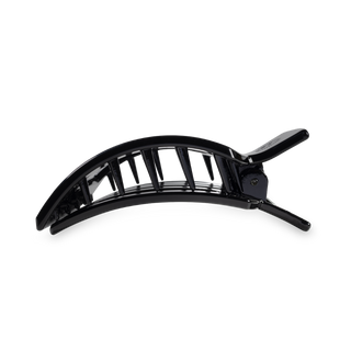 Square Flat Hair Clip | Med. | Jet Black