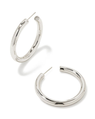 Colette Large Hoop Earrings In Silver