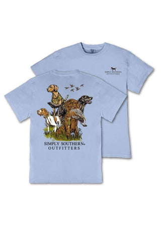 Youth On The Hunt Short Sleeve T-Shirt In Faded Blue
