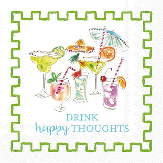Rosanne Beck Happy Thoughts Paper Cocktail Napkins