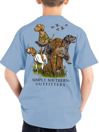 Youth On The Hunt Short Sleeve T-Shirt In Faded Blue