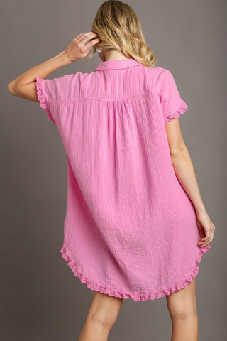 Casual Mornings Dress in Bubblegum