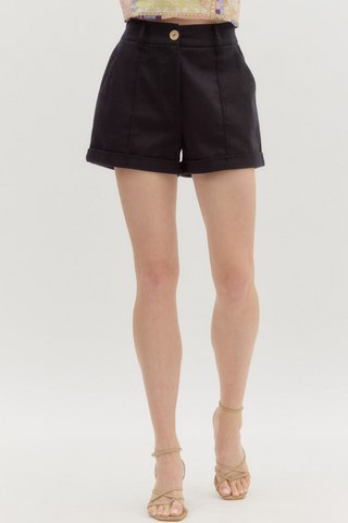 Ready For This Shorts In Black