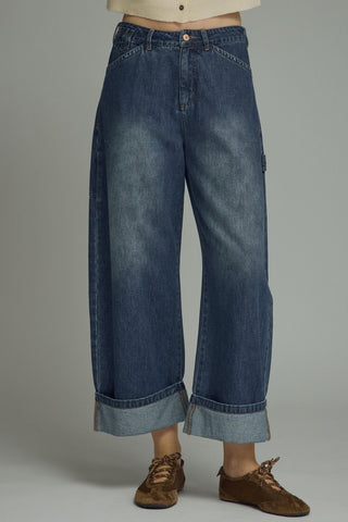Don't Think Of Us Pant in Denim