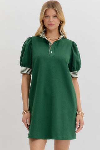 Making My Way Dress in Green