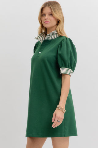 Making My Way Dress in Green