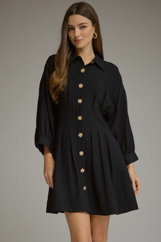 Meet Me Halfway Dress in Black