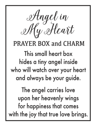 Angels In My Heart Prayer Box Charm