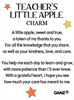 Teacher's Little Apple Charm