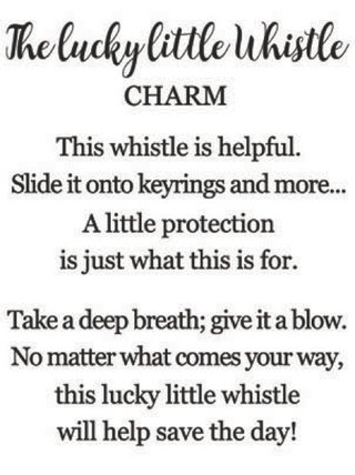 Lucky Little Whistle Pocket Charm