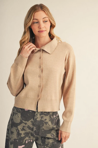 Clever Plans Sweater In Oatmeal