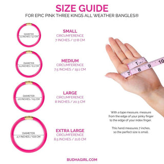 Three Kings All Weather Bangles® (AWB®) - Epic Pink