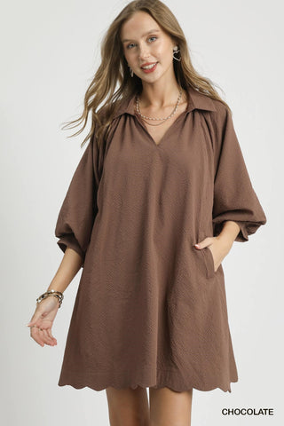 Asking Now Dress In Chocolate