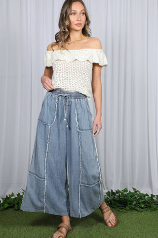 On A Weekend Trip Pant in Washed Denim