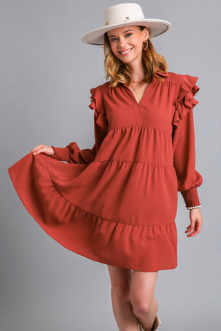 Lista Dress In Rust