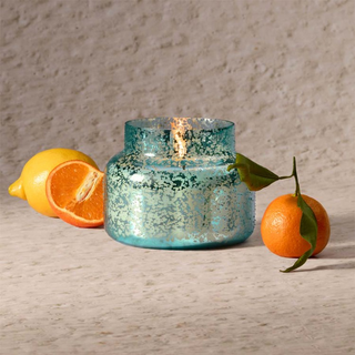 Volcano Aqua Opaline Signature 19 Ounce Jar Candle By Capri Blue