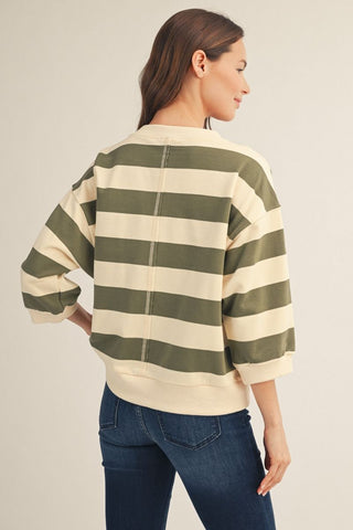 Totally Here Top in Olive