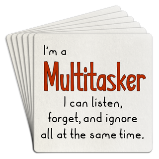Bar Coaster Pack of 6| I'm a multitasker