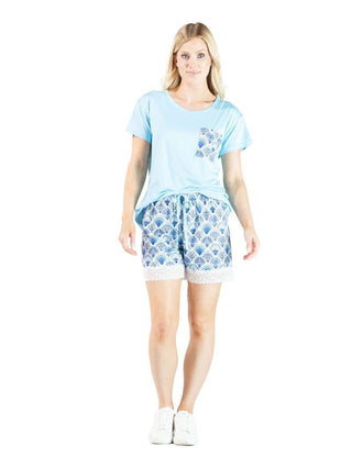 Winding Down Pajama Set in Scallop Shell