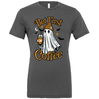 Lulu Mac Coffee Ghost Short Sleeve T-Shirt in Asphalt