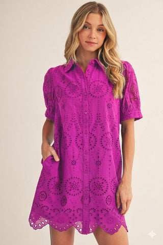 Always Waiting Dress in Magenta