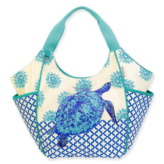 Easy Breezy Scoop Tote in Gem Turtle