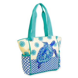 Swimming Along Tote in Gem Turtle