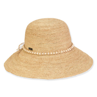 Can't Stop It Raffia Backless Hat in Neutral
