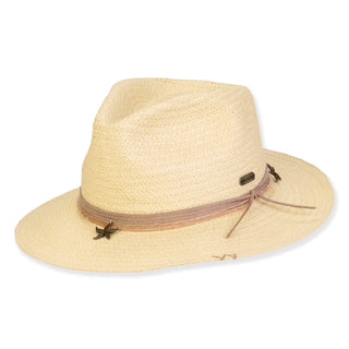 Never Too Much Paper Straw Fedora in Neutral