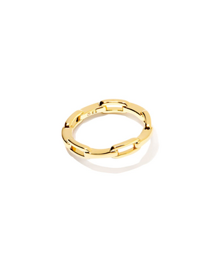 Andi Band Ring In Gold Metal
