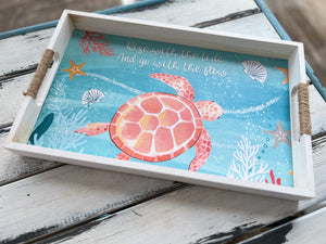 Go With The Flow Sea Turtle Serving Tray