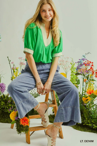 Quiet Season Pants In Lt. Denim