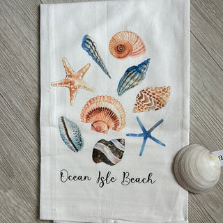 Seashells Ocean Isle Beach Sack Towel