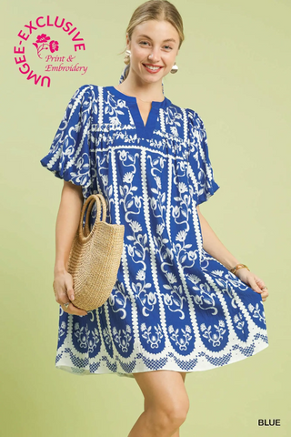 Backyard Melody Dress In Blue