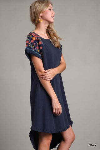 Christine Dress in Navy