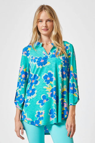 Blooming Summer Lizzy Top in Emerald