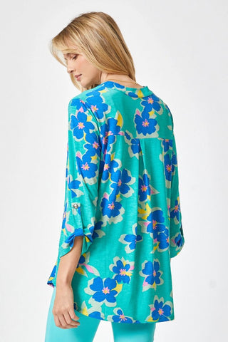 Blooming Summer Lizzy Top in Emerald