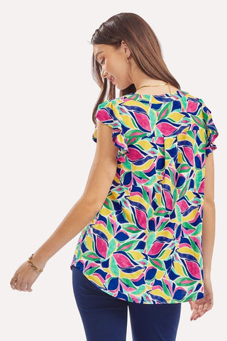 Flower Bloom Lizzy Flutter Top
