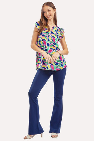 Flower Bloom Lizzy Flutter Top