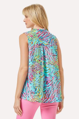 Teal Tropics Lizzy Tank