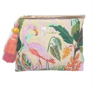 Carina Wristlet In Lilac Flamingo
