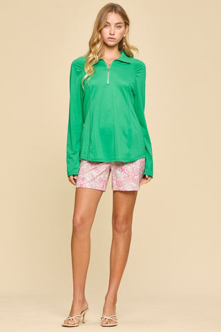 Life In The Sun Top in Cabana Green