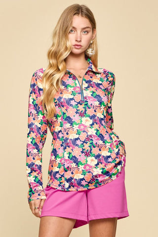 Endless Opportunity Top in Navy Multi