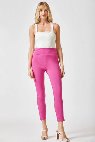 Magic Skinny Capri Pant in Hot Pink