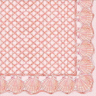 Coral Shells Cocktail Napkins