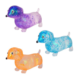 Sparkly Sausage Dog Squish Toy