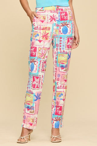 Jinxed At The Sea Pant in Multi